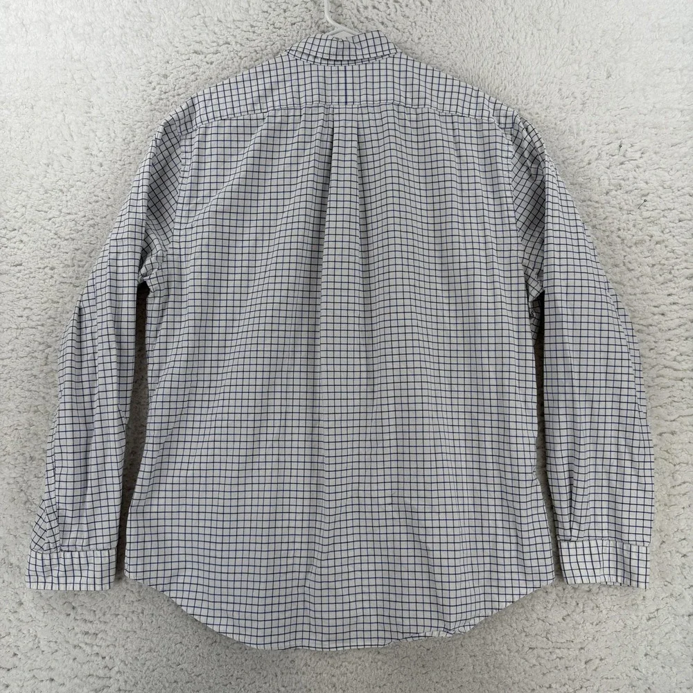 Ralph Lauren Shirt Mens 2XL Check Slim Fit Stretch Oxford Button Down Pony Logo